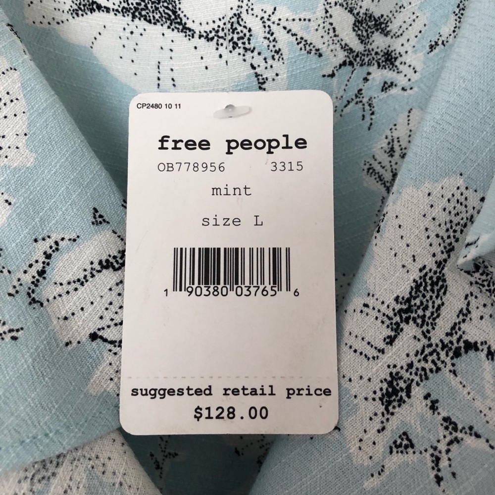 Free people french quarter printed mini dress